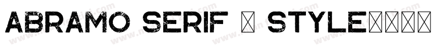 Abramo Serif 2 style字体转换